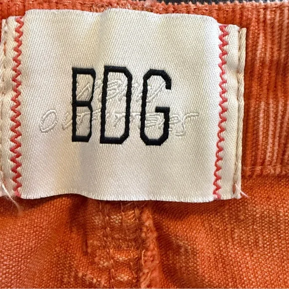 Urban Outfitters BDG Extreme Flare Corduroy Pants Women’s Sz 32 Tangerine Orange - Picture 9 of 16